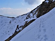 71 Ripercorriamo al ritorno  il sentiero di Val Serrada seguendo le profonde impronte tracciate in andata